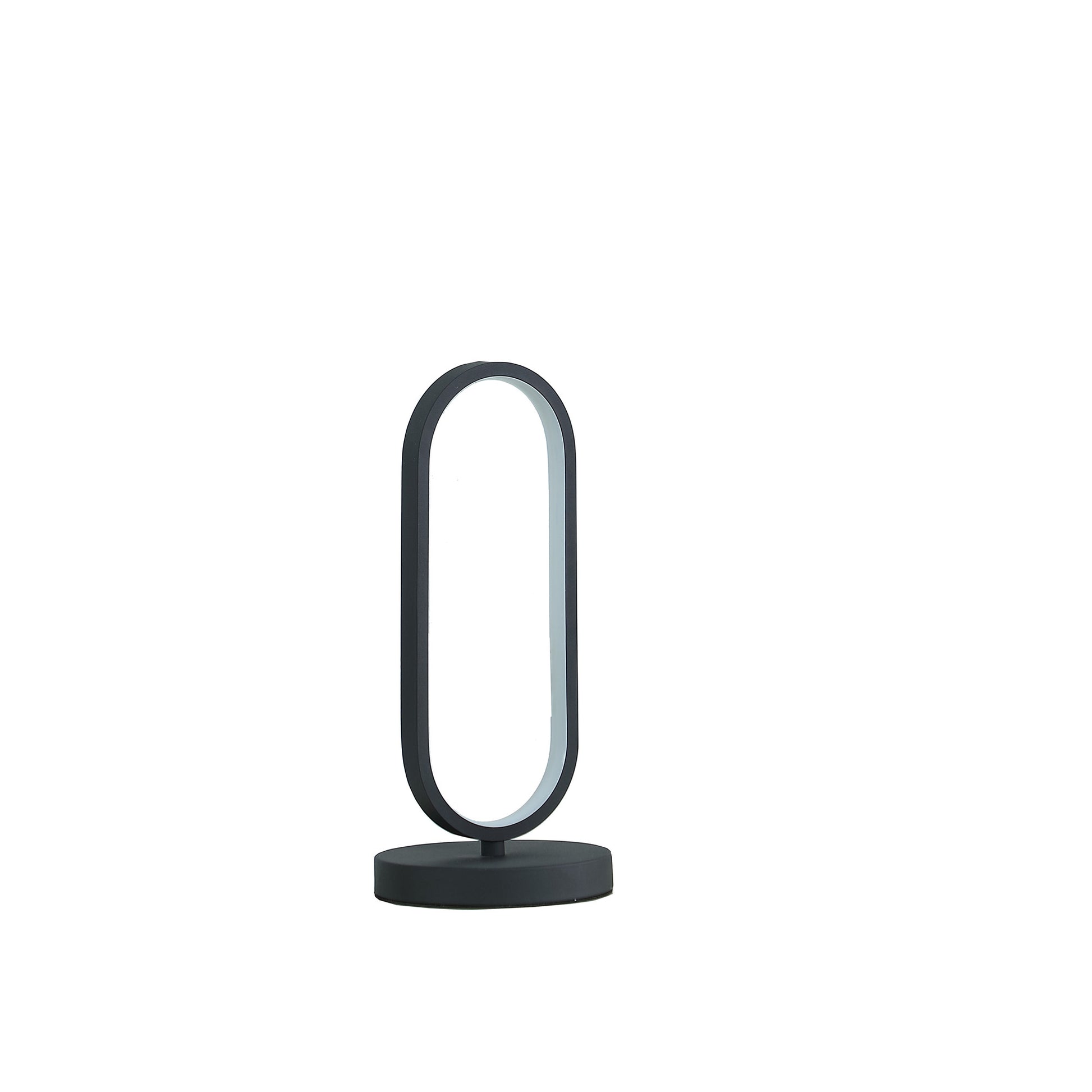 14" Black Metal Desk LED Table Lamp-2