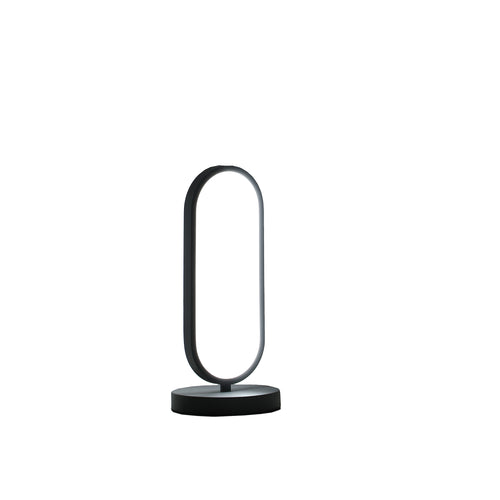 14" Black Metal Desk LED Table Lamp-1