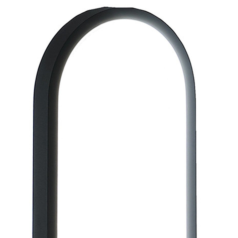 14" Black Metal Desk LED Table Lamp-4